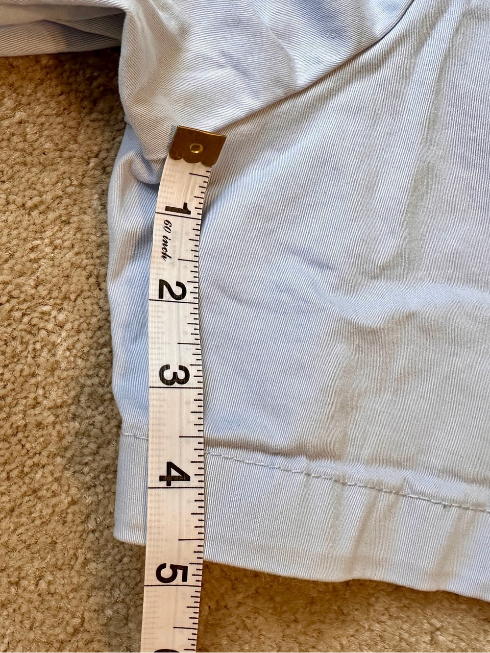 Light Blue Tommy Hilfiger Women's 5” Classic Stretch Cotton Blend Shorts - Picture 5 of 5